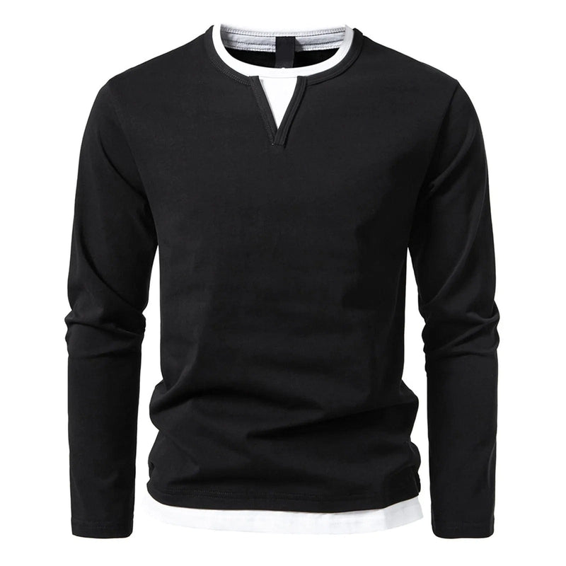 Langärmliges Henley Shirt für Herren – Ralf