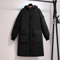 Warme Winterjacke in Übergröße mit Kapuze – Elina