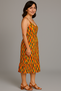 Stretch Kleid Damen mit buntem Print – Alina