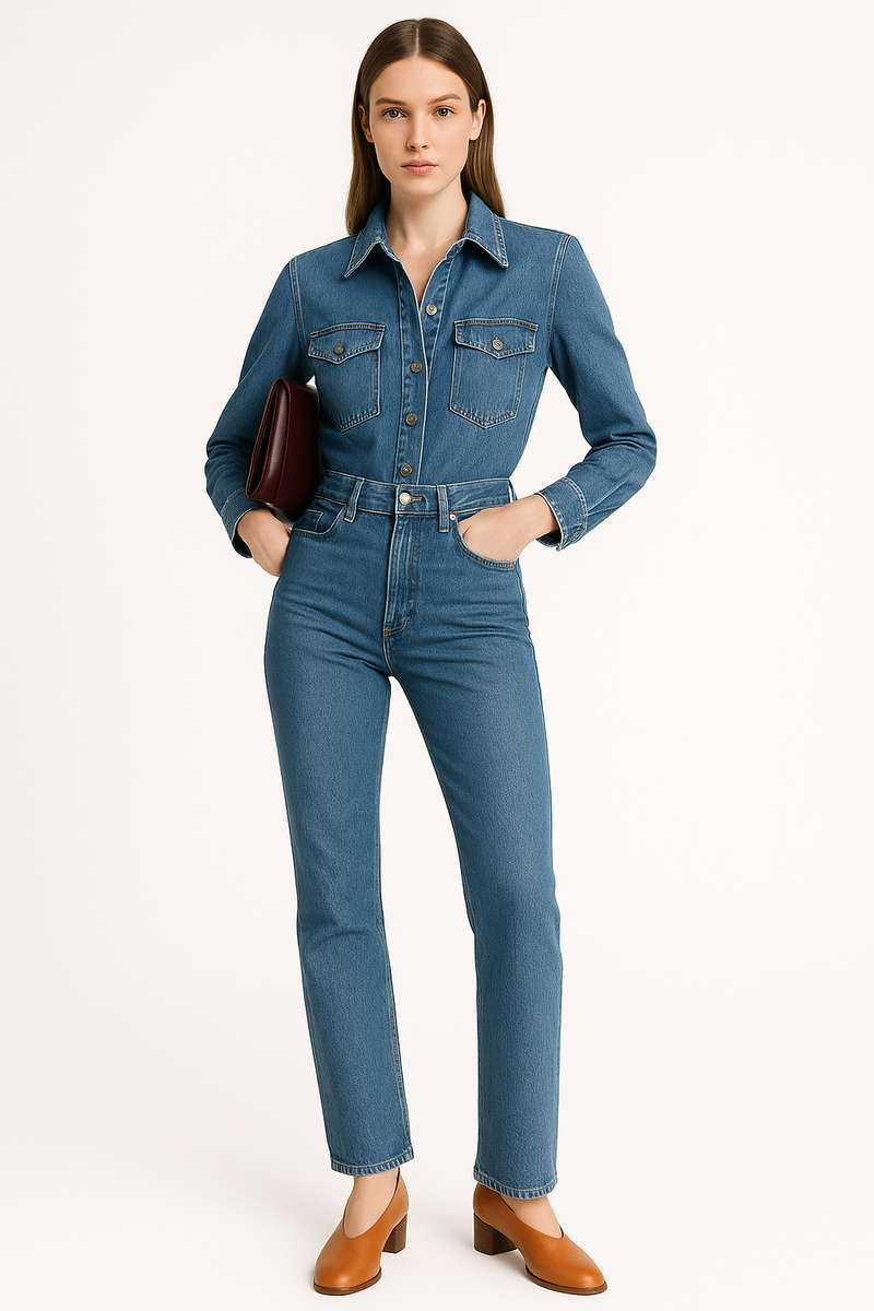 Stilvoller Denim-Jumpsuit - Lyra