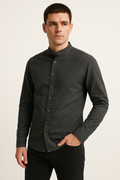 Japanisches Herrenhemd Leinen Baumwolle Elegant – Kenjiro