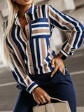 Gestreifte Bluse Damen Elegant Zeitlos – Emilia