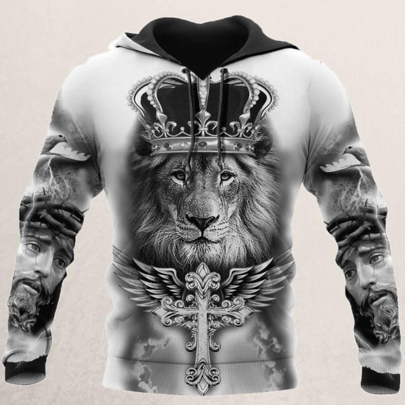 Herrenweste mit Löwenkopf-Design für markante Looks – Damian