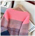 Übergrößen Patchwork Pullover für Damen – Annika