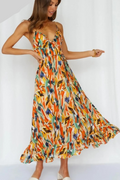 Buntes Sommerkleid Damen mit A-Linie Schnitt – Aryelle