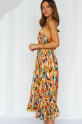 Buntes Sommerkleid Damen mit A-Linie Schnitt – Aryelle