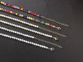 Glitzerndes Tennis-Halsband aus Edelstahl mit Zirkonia – Lena