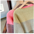 Übergrößen Patchwork Pullover für Damen – Annika