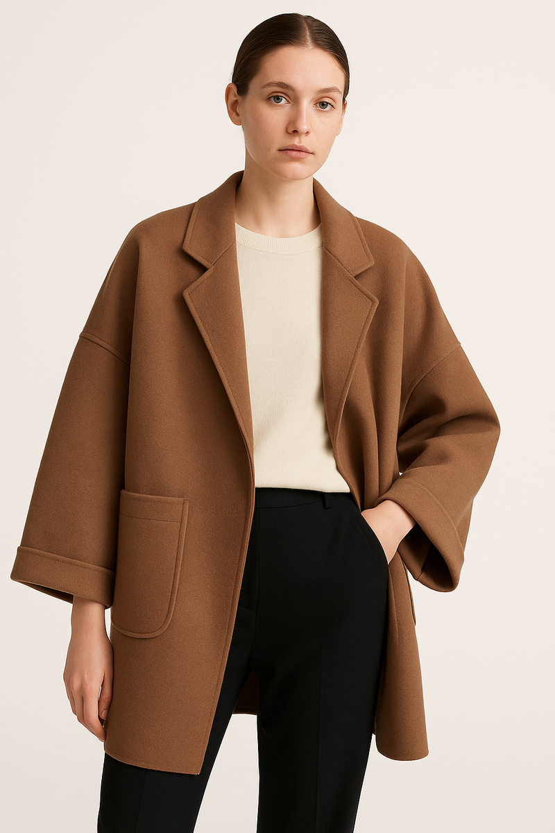 Oversized Trenchcoat aus Wollmix – Stilvoll & Bequem – Liselotte