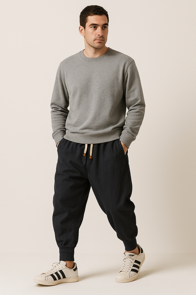 Bequeme Haremshose mit Taschen und elastischem Bund – Horst