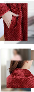 Kuscheliger Fleece Bademantel für Damen & Herren – Lena