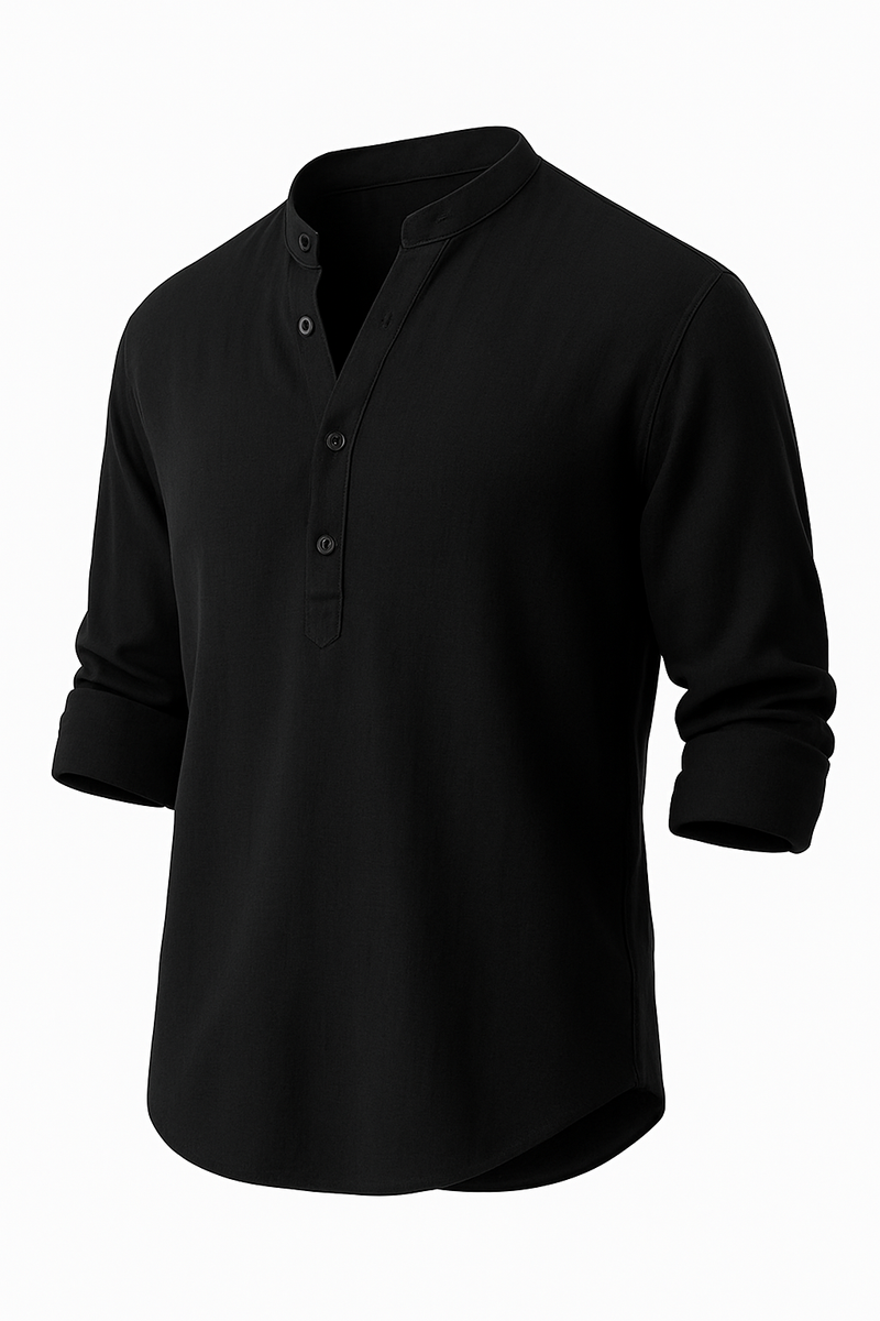 Leinenhemd Herren Slim Fit Atmungsaktiv Elegant Sommerhemd – Lasse