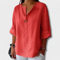 Damen Bluse V-Ausschnitt Lässig Elegant Look – Noresia