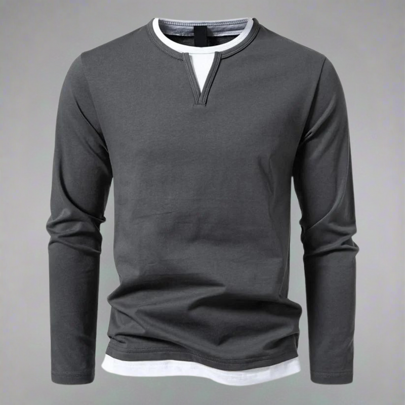 Minimalistischer Langarm-Pullover für eleganten Alltag – Edmund