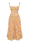 Geblümtes Midikleid aus Baumwolle für Damen – Freya