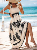 Boho Maxikleid mit Muster für Damen – Elina
