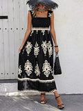 Boho Maxikleid mit Muster für Damen – Elina