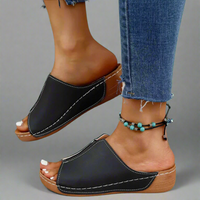 Bequeme Damen Wedgesandalen mit verstellbarem Riemen – Seloria