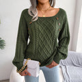 Strickpullover mit elegantem Ausschnitt für Damen – Ella
