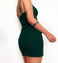 Elegantes Kleid mit Doppelschlitz für Damen – Alessia