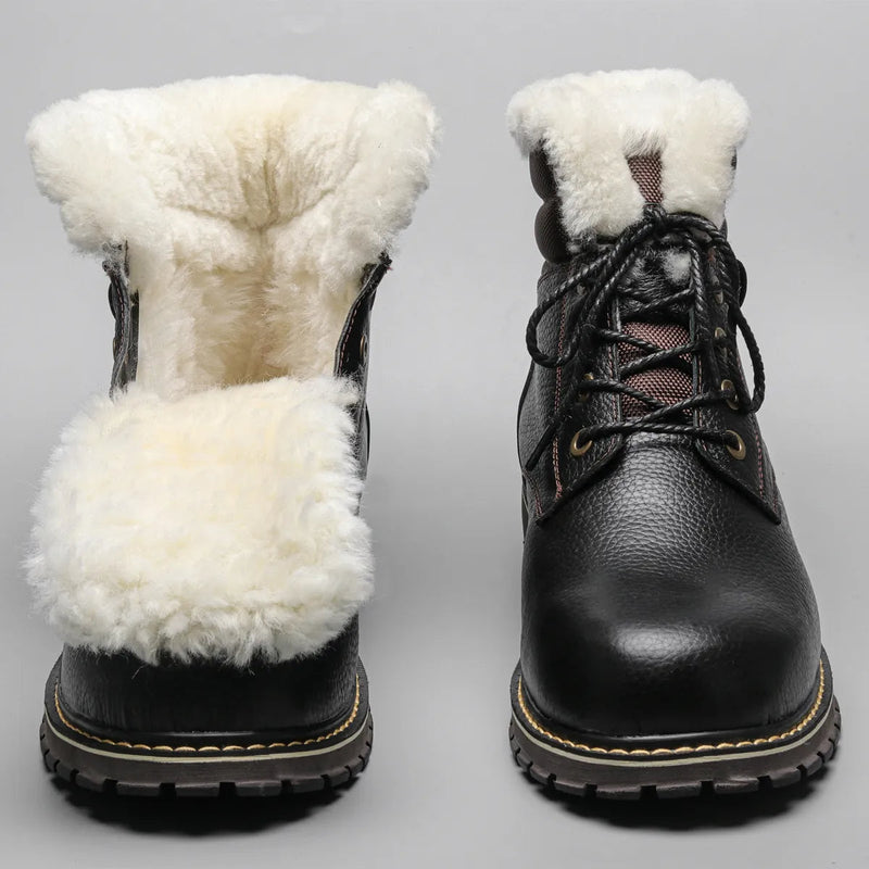 Herren Leder-Winterstiefel für winterliche Abenteuer – Leon