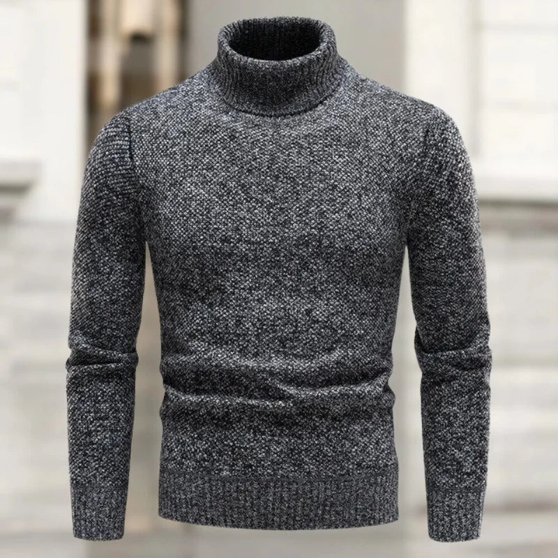 Herren Rollkragenpullover aus Strick für Winter – Ioane