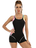 Sportlicher Badeanzug mit Patchwork-Design für Damen – Bettina