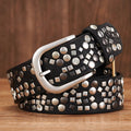 Nieten Gürtel Damen PU-Leder Strass Rock Style – Lena