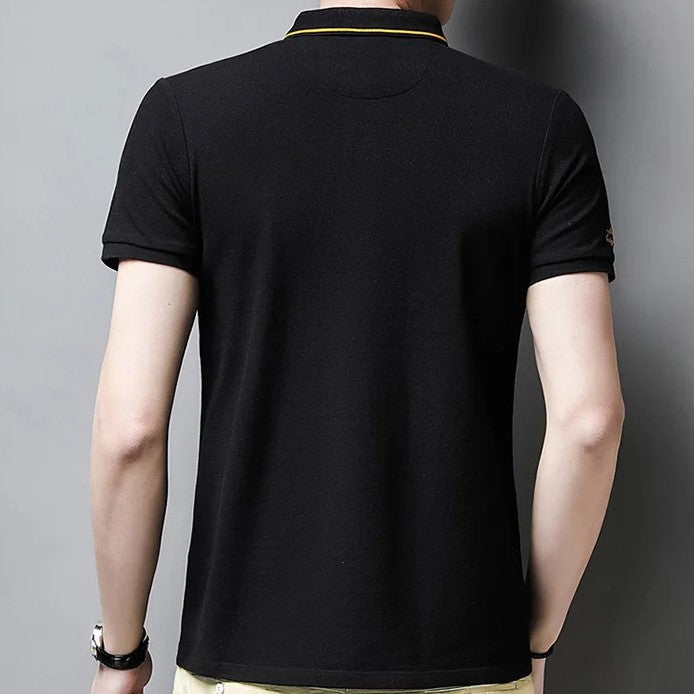 Elegantes Herren Poloshirt mit edlem Kragen – Velto