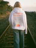 Leichter Damen Hoodie Baumwolle Sunset Design – Alina