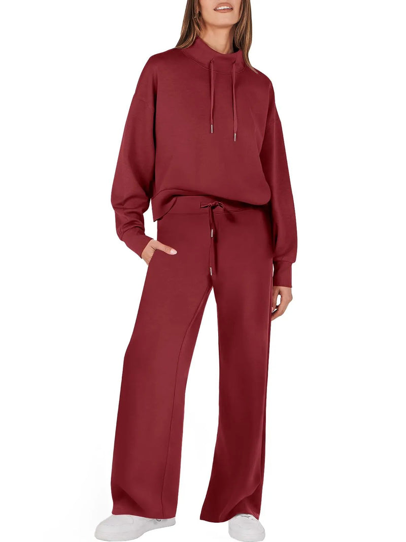 Modisches 2-teiliges Damen-Set mit Sweatshirt & Hose – UrbanEase