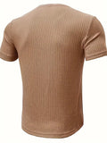 Henley Shirt Herren Kurzarm Elegant Bequem – Silvano