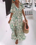 Blumenkleid Damen Sommer Lässig Elegant Leicht – Rayna
