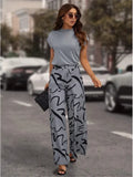 Lässige Damenhose mit trendigem Print-Design – Lea