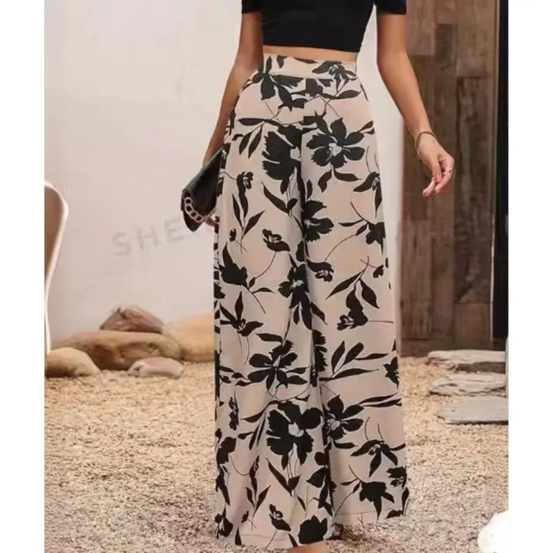 Lässige Damenhose mit trendigem Print-Design – Lea