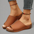 Bequeme Damen Wedgesandalen mit verstellbarem Riemen – Seloria