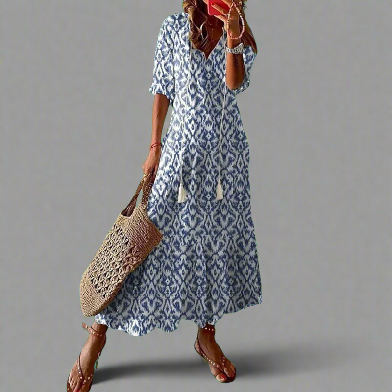 Sommerkleid mit Printdesign und leichtem Stoff – Sina