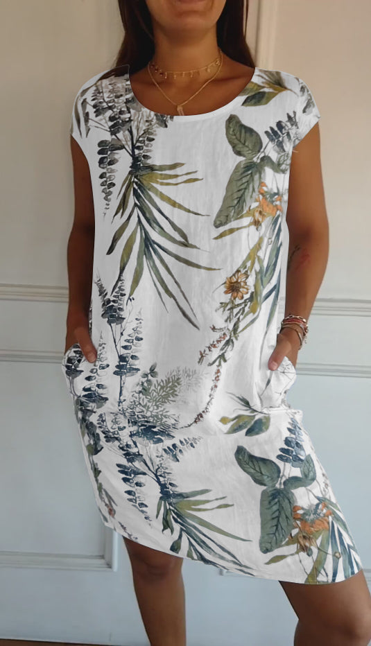 Luftiges Damenkleid mit elegantem Schnitt und Komfort – Mireille