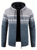 Stylischer Kapuzenpullover mit Karomuster für Herren – Joachim