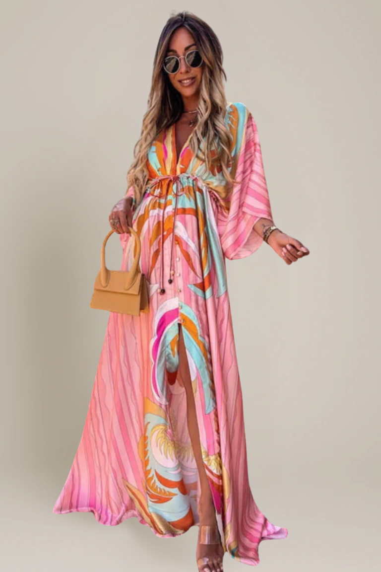 Fließendes Sommerkleid Damen für Strandurlaub – Selina