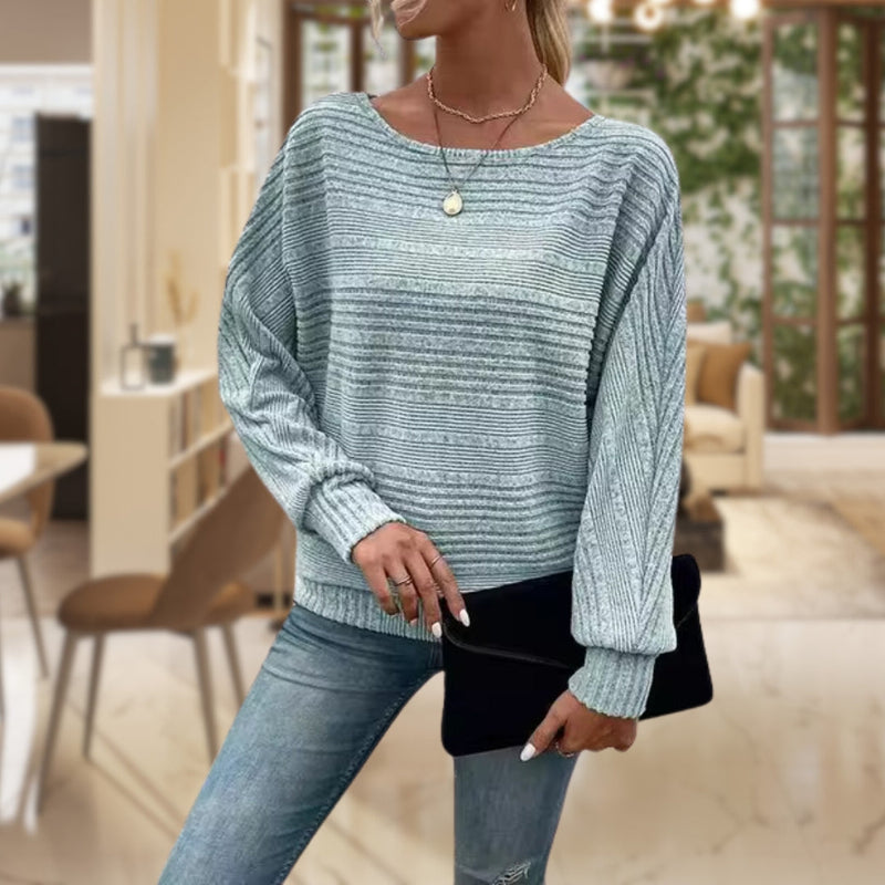 Strukturierter Damen Pullover Weich Modern Look – Velmora