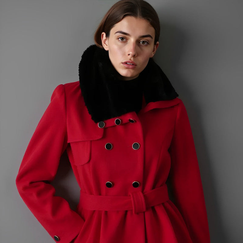 Eleganter Damen Wintermantel mit klassischem Schnitt – Veloura