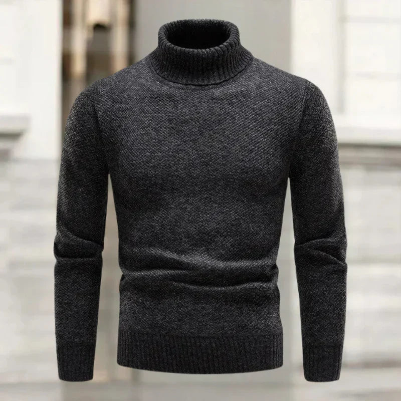 Herren Rollkragenpullover aus Strick für Winter – Ioane
