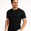 Henley Shirt Herren Kurzarm Elegant Bequem – Silvano