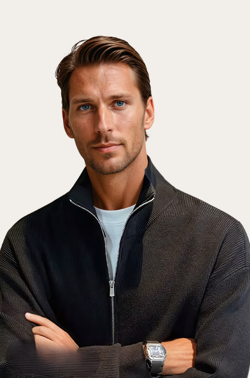 Warmer Herrenpullover aus Wollmischung für Herbst & Winter – Lukas