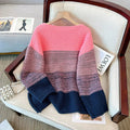 Übergrößen Patchwork Pullover für Damen – Annika