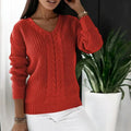 Damen Winter Strickpullover Elegant Weich Warm – Elena