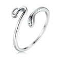Verstellbarer Schlangenring aus Sterlingsilber – Celestia