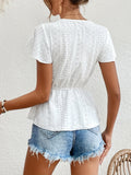 Elegante Damenbluse mit V-Ausschnitt – Lara
