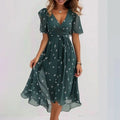 Sommerkleid Damen mit buntem Print luftig – Lilia
